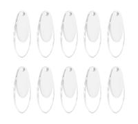sourcing map 12Pcs Blind Cord Weight, 91mm Curtain Blinds Handles Plastic Pull String Pendants for Window Shutter Vertical Roller Blinds Accessories, White