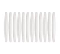 sourcing map 12pcs Car Door Edge Guards Protectors Anti-Collision Side Door Edge Protector Trim Strip Anti-Scratch Universal Vehicle Exterior Accessories for Cars SUV Pickup Truck, White
