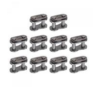 sourcing map 12Pcs Chain Master Connector Link Roller, 1/2" Pitch Carbon Steel, Standard Connecting Split Links for 08B Chain