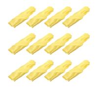 sourcing map 12pcs Cloth Napkins Yellow Satin Table Napkins Polyester Square Bright Table Napkin Fabric Table Napkin for Event Wedding Party Table Decoration,20x20 Inch