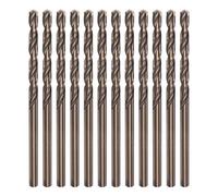 sourcing map 12pcs Cobalt Drill Bits,2.9mm M35 High Speed Steel Metric Twist Drill Bit Straight Shank Jobber Drill Bits for Hard Metal, Stainless Steel, Copper, Aluminum, Cast Iron, Plastic