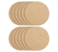 sourcing map 12pcs Cork Coasters 3.5 Inch 0.12 Inch Thick Non-Slip Heat-Resistant Round Absorbent Blank Coasters Reusable Wooden Coffee Coaster for Drink Home Office Bar DIY Crafts