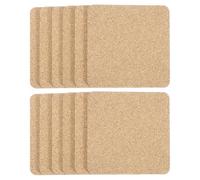 sourcing map 12pcs Cork Coasters 4x4 Inch 0.12 Inch Thick Non-Slip Heat-Resistant Square Absorbent Blank Coasters Reusable Wooden Coffee Coaster for Drink Home Office Bar DIY Crafts