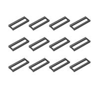 sourcing map 12Pcs DIP IC Chip Socket Adapter 15.24mm Row Pitch 40 Pin IC Assortment Kit 2.54mm/0.1" Pitch for Breadboard Project, PCB Board Design