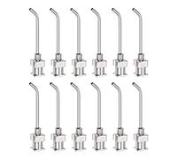 sourcing map 12pcs Dispensing Needles, 16 Gauge 1" Stainless Steel Blunt Tip 45 Degrees Bent Dispensing Needles with Luer Lock Connector for Ink Cartridges,Glue,Syringes,Woodworking