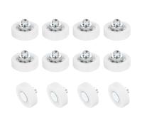 sourcing map 12Pcs Drawer Rollers, 19mm Plastic Positioning Pulleys Small Drawer Pulley Bearing Replacement Wheel for Furniture Parts Cabinet Cupboard Wardrobe Slides