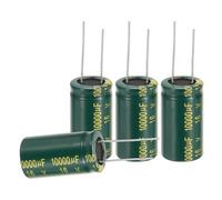 sourcing map 12Pcs Electrolytic Capacitor High Frequency 10000UF 16V with Aluminum Radial Leads 16 x 30mm High Ripple Current Low Impedance