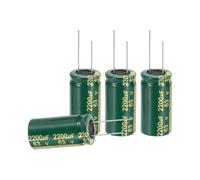 sourcing map 12Pcs Electrolytic Capacitor High Frequency 2200UF 63V with Aluminum Radial Leads 18 x 35mm High Ripple Current Low Impedance