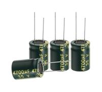 sourcing map 12Pcs Electrolytic Capacitor High Frequency 4700UF 35V with Aluminum Radial Leads 18 x 25mm High Ripple Current Low Impedance