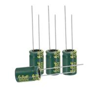 sourcing map 12Pcs Electrolytic Capacitor High Frequency 6.8UF 400V with Aluminum Radial Leads 8 x 12mm High Ripple Current Low Impedance