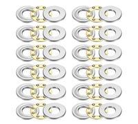 sourcing map 12pcs F5-12M Thrust Ball Bearings,5x12x4mm Miniature | Thrust Bearing with Washers Chrome Steel Single Direction for Conveyor Systems Machine Tools