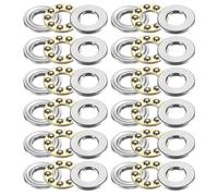 sourcing map 12pcs F6-12M Thrust Ball Bearings,6x12x4.5mm Miniature | Thrust Bearing with Washers Chrome Steel Single Direction for Conveyor Systems Machine Tools