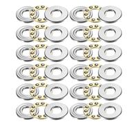 sourcing map 12pcs F8-19M Thrust Ball Bearings, 8mm x 19mm x 7mm Miniature Thrust Bearing with Washers Chrome Steel Single Direction for Conveyor Systems Machine Tools