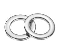 sourcing map 12Pcs Flat Washers, M14x24x2.5mm 304 Stainless Steel Washer Flat for Screws Bolts, Automotive, Construction, Industrial, Silver Tone