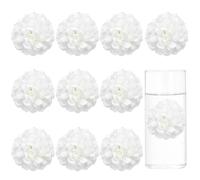 sourcing map 12Pcs Floating Flowers for Centerpieces, 2"x2" Faux Flower Heads Artificial Hydrangea Blossom Heads for Home Decor Wedding Party Decoration DIY Craft Supplies, Cream