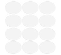 sourcing map 12Pcs Glass Table Top Bumper, 60mm Clear Self Adhesive Anti Slip Pads Table Spacers Round Silicone Bumpers for Patio Glass Tables, Cutting Board