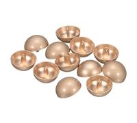 sourcing map 12pcs Half-Domed Metal Sewing Buttons, 20mm / 3/4" Half Round Mushroom Pearl Cap Metal Buttons with Shank for Blazer Suit, Coat, Jacket Cloth Garment Decoration, Misty Gold