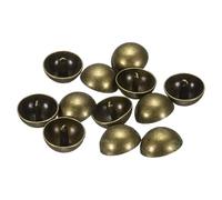 sourcing map 12pcs Half-Domed Metal Sewing Buttons, 23mm / 7/8" Half Round Mushroom Pearl Cap Metal Buttons with Shank for Blazer Suit, Coat, Jacket Cloth Garment Decoration, Bronze