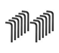 sourcing map 12pcs Hex Key Wrench 7/16" 45# Steel L-Shape Hexagon SAE Wrenches Repairing Tool for Home DIY Bike Motorcycle Repair, Black