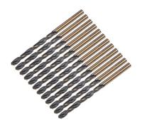sourcing map 12pcs Jobber Drill Bits 4.5mm Black Nitride & Gold Titanium Coated 4341 High Speed Steel (HSS) 135 Degree Split Point Twist Drill Bits for Stainless Steel Metal Plastic Wood