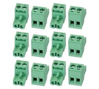 sourcing map 12Pcs KF2EDG 5.08mm Pitch 2P Pluggable Blocks Connector Socket
