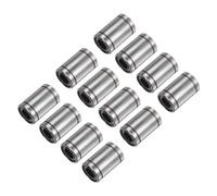 sourcing map 12pcs LM10UU Linear Ball Bearings, 10mm Bore Dia, 19mm OD,29mm Length, Linear Motion Bearing for CNC Machine Tool 3D Printer