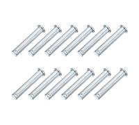 sourcing map 12Pcs M10 x 55mm Single Hole Clevis Pins, Zinc-Plated Carbon Steel Flat Head Hitch Pins for Trailer Latch, Mechanics Repair, Furniture Installation, Industrial Equipment