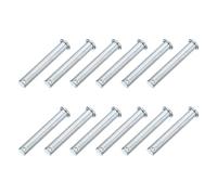 sourcing map 12Pcs M10 x 65mm Single Hole Clevis Pins, Zinc-Plated Carbon Steel Flat Head Hitch Pins for Trailer Latch, Mechanics Repair, Furniture Installation, Industrial Equipment