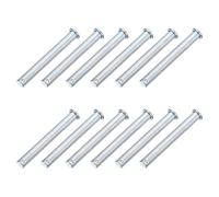 sourcing map 12Pcs M10 x 80mm Single Hole Clevis Pins, Zinc-Plated Carbon Steel Flat Head Hitch Pins for Trailer Latch, Mechanics Repair, Furniture Installation, Industrial Equipment