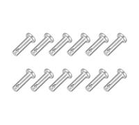 sourcing map 12Pcs M5 x 16mm Single Hole Clevis Pins, 304 Stainless Steel | Flat Head Clevis Pins Hitch Pin, for Trailer Latch, Mechanics Repair, Furniture Installation, Industrial Equipment