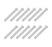 sourcing map 12Pcs M6 x 55mmSingle Hole Clevis Pins, 304 Stainless Steel Flat Head Clevis Pins Hitch Pin for Trailer Latch, Mechanics Repair, Furniture Installation, Industrial Equipment