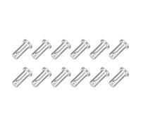 sourcing map 12Pcs M8 x 20mmSingle Hole Clevis Pins, 304 Stainless Steel Flat Head Clevis Pins Hitch Pin for Trailer Latch, Mechanics Repair, Furniture Installation, Industrial Equipment