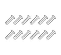 sourcing map 12Pcs M8 x 25mmSingle Hole Clevis Pins, 304 Stainless Steel Flat Head Clevis Pins Hitch Pin for Trailer Latch, Mechanics Repair, Furniture Installation, Industrial Equipment