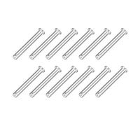 sourcing map 12Pcs M8 x 60mmSingle Hole Clevis Pins, 304 Stainless Steel Flat Head Clevis Pins Hitch Pin for Trailer Latch, Mechanics Repair, Furniture Installation, Industrial Equipment