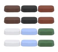 sourcing map 12pcs Metal Buffing Polishing Compound Bars for Aluminum, Stainless Steel, Buffing Wheel, 1oz Each, Black,Brown,White,Green,Red,Blue
