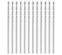 sourcing map 12pcs Micro Jobber Twist Drill Bits #65 0.85mm / 0.0335" High Speed Steel HSS Mini Drilling Bit Tool for Stainless Steel Aluminum Wood Plastic