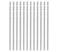 sourcing map 12pcs Micro Jobber Twist Drill Bits #72 0.6mm / 0.024" High Speed Steel HSS Mini Drilling Bit Tool for Stainless Steel Aluminum Wood Plastic