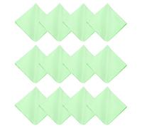 sourcing map 12Pcs Microfiber Cleaning Cloth for Glasses, 12x12inch Eyeglass Cleaning Cloth for Screens Cameras Cell Phones Electronics Lenses, Green