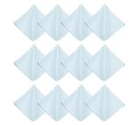 sourcing map 12Pcs Microfiber Cleaning Cloth for Glasses, 12x12inch Eyeglass Cleaning Cloth for Screens Cameras Cell Phones Electronics Lenses, Light Blue