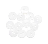 sourcing map 12Pcs Natural Shell Buttons, 2 Hole 8.8mm Mother of Pearl Buttons, Bowl Type Button for Shirt Coat Suits Jacket Jeans Skirt Pants Dress Sewing Craft DIY Decoration, White