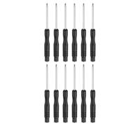 sourcing map 12pcs PH00 Mini Phillips Screwdriver #00 3.2" Length Screwdrivers 1.8" Carbon Steel with Ergonomic Handle for DIY Repairing, Black