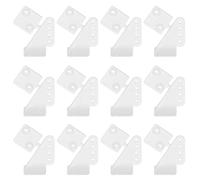 sourcing map 12Pcs Plastic Control Horns, 4 Hole Adjustment Needle Control Horn Rudder Angle for RC Airplane KT DIY Model Plane Parts Accessories, Transparent