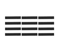 sourcing map 12pcs Plastic Hex Shank Screwdriver Bit Holder Organizer 13 Holes 1/4 Inch Plastic Drill Bits Storage Case for Any 1/4" Hex Shank Metal Driver Bits Use, Black