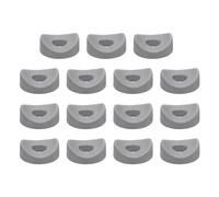 sourcing map 12Pcs Plastic Round Washers, 8mm x 25mm x 5mm Gray PE Concave Washer Spacer Hardware Machine Fastener for Round Tube Fixing