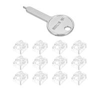 sourcing map 12pcs Port Blocker Locking RJ45 Port/Dust PC Blocker with Coded Key,Transparent