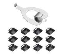 sourcing map 12pcs Port Blocker Locking Type C Port/Dust Metal Blocker with Coded Key,Black