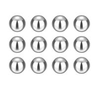 sourcing map 12pcs Precision Balls 18mm Diameter G25 Solid Chrome Steel Bearing Balls for Ball Bearing, Machinery, Automotive, and DIY (Mirror Finish)