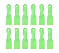 sourcing map 12pcs Putty Scraper 1.97" Plastic Flexible Putty Knives Disposable Paint Spreader Cleaner Tool for Spackling, Patching Painting Repairing, Green