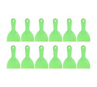 sourcing map 12pcs Putty Scraper 3.94" Plastic Flexible Putty Knives Disposable Paint Spreader Cleaner Tool for Spackling, Patching Painting Repairing, Green