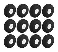 sourcing map 12Pcs RC Airplane Wheels 45mm / 1.77" OD Aircraft Sponge Tire Tail Airplanes Foam Wheel Replacement for DIY Model Plane Helicopter